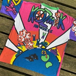 Rare Vintage Kozmik Pop Art Tee Sz XL